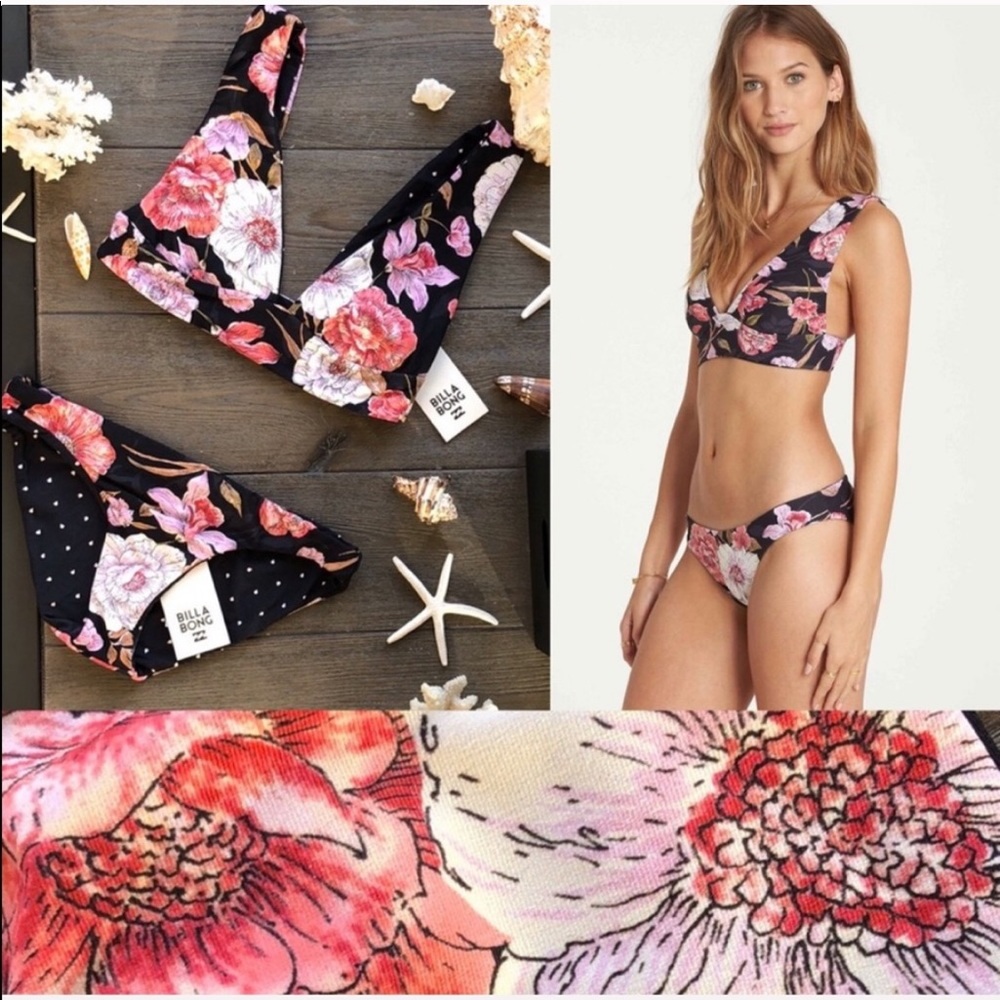 🌴🌼BILLABONG- SWEET TIDE REVERSIBLE BIKINI …